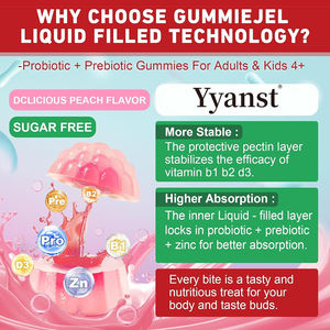 Gummies de haute qualité à marque privée pour le soutien énergétique, superaliments, prébiotiques, probiotiques, soutien à la digestion, nettoyage, détoxification - Product Image 2