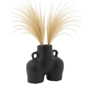Vaso in ceramica a forma di mezzo corpo astratto, moderno, in gres, per decorazioni da soggiorno, vaso chic per composizioni floreali - Product Image 2