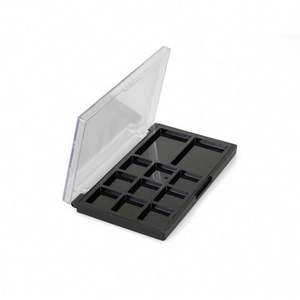 9 trous grand grand personnalisé clair transparent fard à paupières plus <span class=keywords><strong>blush</strong></span> case vide fard à paupières palette fard à paupières étui vide - Product Image 2