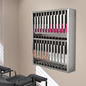 Último Modelo de Mueble Multifuncional Personalizado de Acero Inoxidable para Tintes de Peluquería, Estante de Almacenamiento y Exhibición para Salón de Belleza - Product Image 2