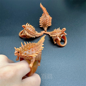 Anillo de Dinosaurio Luminoso LED de TPR - Unisex para Edades de 5+ y 14+ Años, Juguete Divertido para Fiestas, Juguete Antiestrés Decorativo - Product Image 5