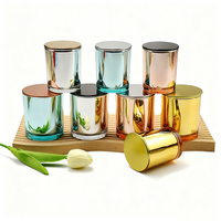 Récipient de bocaux à bougies en verre vide avec couvercles 10 oz 7 oz 300ml 200ml Conteneur de bocaux à bougies pot à bougie personnalisé à faible quantité minimale de commande et emballage