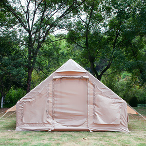 Tenda da <span class=keywords><strong>Campeggio</strong></span> Gonfiabile QT in Tessuto Oxford e Cotone Impermeabile >3000mm, Quattro Stagioni, Una Camera da Letto, per Famiglie, Cabina Esterna 300x210x200cm - Product Image 3
