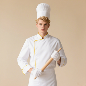 JXKRSZF 호텔 패션 레스토랑 요리사 유니폼 - Product Image 2