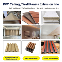Máquina Extrusora Automática de Paneles de PVC para Techo y Pared, Extrusora de Doble Tornillo Cónico para Producción de Paneles de Decoración de Interiores