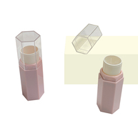 Tube hexagonal vide de 6g avec capuchon transparent pour blush, déodorant solide, stick de protection solaire – Matériau d'emballage cosmétique