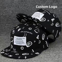 Topi Snapback Bordir Patch Tenun Logo Kustom, Pinggiran Dapat Disesuaikan, Topi Hip Hop Label Pribadi Pria Wanita