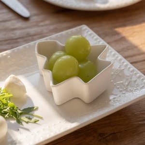 Ciotola Irregolare in Gres Bianco Europeo per Allestimento Tavola Hotel, Noleggio Stoviglie per Matrimoni - Product Image 3