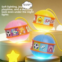 Balle rebondissante lumineuse élastique en ABS, jouet sportif pour l'entraînement physique en plein air des enfants, jouet portable pour sauter sur la cheville