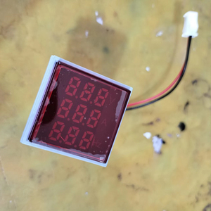 Vôn Kế Màn Hình LED 3 Trong 1 Màu Đỏ Ampe Kế Đồng Hồ Đo Điện Áp Tần Số Dòng Điện - Product Image 1