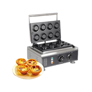 Máquina para Tartaletas de Huevo, 8 Cavidades, Eléctrica, de Acero Inoxidable, con Control de Termostato 50-300 ℃   Para Pastelería y Panadería - Product Image 1