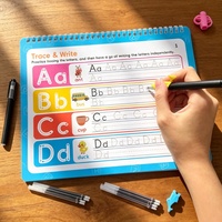 Cahier de pratique d'écriture à rainures transfrontalier, modèle de dessin de base, pour l'éveil des enfants et le contrôle du stylo, personnalisable