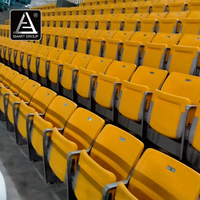 Chaises de stade pliantes intelligentes en HDPE résistant aux UV pour arènes extérieures et complexes sportifs