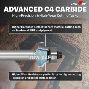 Tideway טונגסטן קרביד עגול פינת נתב קצת חותך טחנת טחנת עם מסבים ארוכי טווח - Product Image 4