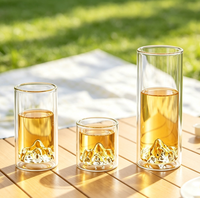 Mug en verre à double paroi isolé, résistant à la chaleur, transparent, pour la maison et le bureau, café et thé