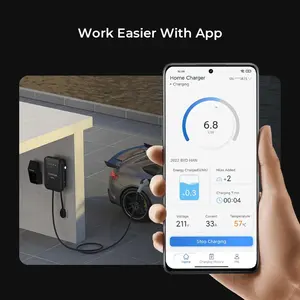 Fast Topdon 11kw Wallbox Wall Box Electric Car Home Level2 Ac Energy Vehicle Type 2 Ev Charger Charging Station Pile For Cars