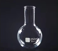 Alpha Plus Flasks Verrerie de laboratoire Ballon bouillant Fond rond col large avec bord perlé