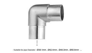 conector con á<span class=keywords><strong>gulo</strong></span> de 90 grados a precio barato para tubo redondo de acero inoxidable para barandilla - Product Image 4