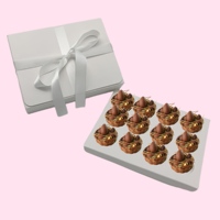 Emballage de boulangerie Offre Spéciale boîtes de cupcake personnalisées boîte d'emballage de truffe au chocolat 12 trous