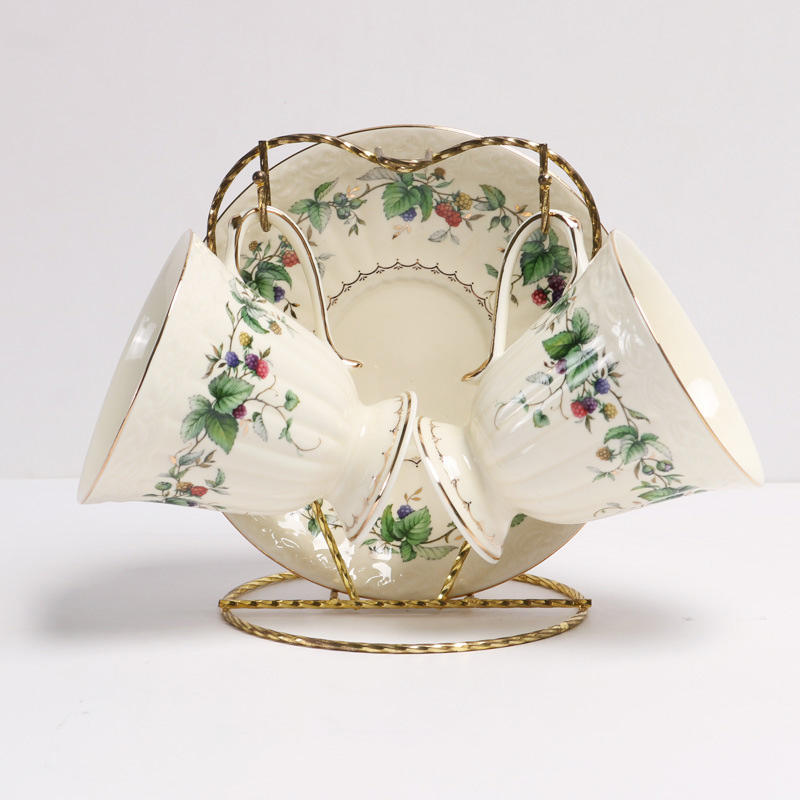 double cup and saucer