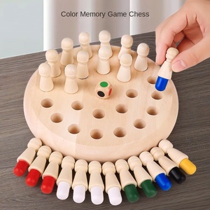 Jeu d'échecs à mémoire colorée Jeux de société de bureau interactifs pour enfants Parents Outil d'entraînement de l'esprit pour l'intelligence des enfants - Product Image 2