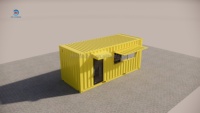 Restaurant/Bar mobile préfabriqué Skyacross en conteneur maritime démontable avec un design moderne et respirant pour utilisation en parc
