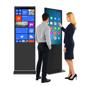 Écrans publicitaires tactiles d'intérieur ultra-minces 2K 4K, résolution 43/49/55 pouces, système d'exploitation Android/<span class=keywords><strong>Windows</strong></span>, utilisation commerciale, animation - Product Image 1