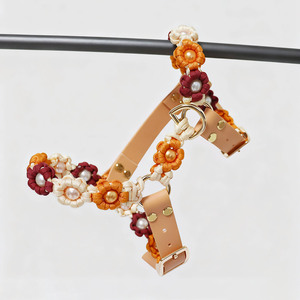 Conjunto de arnés y correa impermeable de PVC tweed para perros grandes y gatos, <span class=keywords><strong>paracord</strong></span> personalizado, conjunto de correa táctica de lujo para cachorros y mascotas - Product Image 6