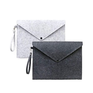 Sac à documents en feutre A4, sac de rangement pour documents de réunion, classeur à fermeture éclair, peut être imprimé avec un logo - Product Image 2