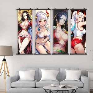 Affiches décoratives en toile d'animation <span class=keywords><strong>One</strong></span> <span class=keywords><strong>Piece</strong></span> en jet d'encre haute définition, Robin Nami, peinture décorative, bannières suspendues pour Comic-Con - Product Image 2