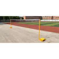 Poteau de filet de badminton lesté de haute qualité, portable et stable, pour compétition et entraînement