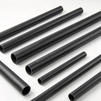 Tube en fibre de carbone durable 3K Twill Mat Brillant Forme personnalisée CNC Coude Cannelé Vente en gros pour Cadre Structurel
