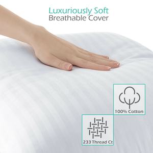 Almohadas de cama de algodón blanco <span class=keywords><strong>50x70</strong></span> cm hacia abajo <span class=keywords><strong>Almohada</strong></span> de hotel de <span class=keywords><strong>relleno</strong></span> alternativo para dormir - Product Image 5