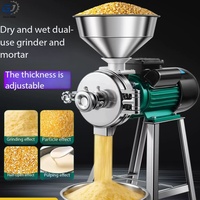 Moulin à poudre en acier inoxydable 304 pour céréales sèches et humides, soja, riz, lait, beurre de cacahuète, café, maïs