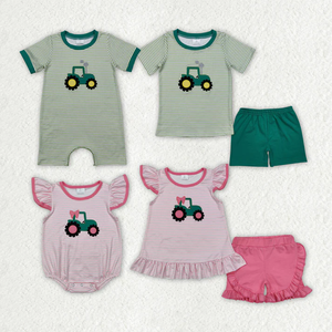 In Stock Baby Girls Kids Embroidery Animals Shirt Set Summer two pieces <b>Clothes</b> for kids - Product Image 6