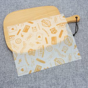 Feuilles de papier carrées personnalisées imprimées, biodégradables, enduites de silicone, résistantes à la graisse, double face, jetables, pour la restauration, les gâteaux et les biscuits - Product Image 6