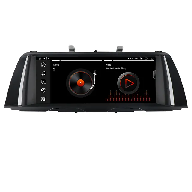 Pemutar Multimedia Carplay Layar Sentuh Android Stereo Radio Mobil 10.25 Inci Dvd untuk Bmw Seri 5 F10 F11