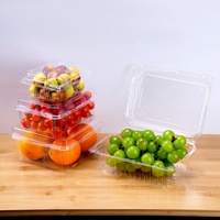 Groothandel plastic fruitdozen geventileerd design transparante plastic fruitverpakking voor aardbeien en bosbessen