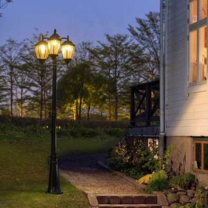 Lampe de jardin européenne d'extérieur, corps en aluminium IP65, étanche, pour allée, villa, cour, style rétro, lumière décorative - Product Image 4