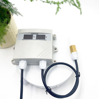 Capteur de température et d'humidité mural à affichage LED grand format 6 chiffres, RS485 Modbus, personnalisable OEM, indice de protection IP65 pour usage industriel