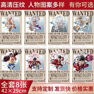 8 pièces/ensemble Affiches murales de Luffy Nika, personnages d'anime Chopper Nami <span class=keywords><strong>Sanji</strong></span> Zoro, affiches recherchées, belles images pour la maison - Product Image 4