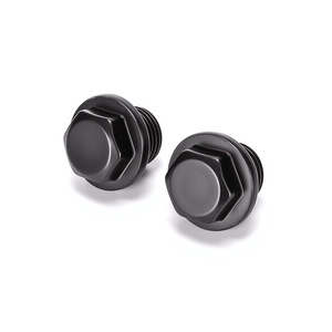 Tapón de Aceite Hexagonal de 12 mm, Métrico, Negro, de Acero al Carbono Liso, Grado 8.8, Rosca Estándar, Tapón de Rosca Estándar Nacional - Product Image 1