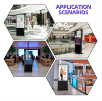 Lecteur Android WiFi HDFocus Écran tactile double face LCD pour une signalisation numérique efficace pour les magasins de vente au détail de publicité TV en plein air