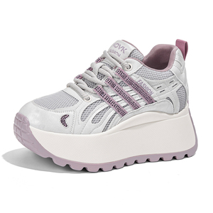 Zapatos Casuales de Mujer con Suela Gruesa y Tacón, Novedades Primavera Verano 2026, Zapatillas Versátiles con Adornos de Pedrería - Product Image 2