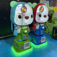 Distributeur de bonbons en forme de roue de la fortune avec ours de dessin animé, cadeau pour enfants, machine à bonbons en métal et plastique, garantie 1 an