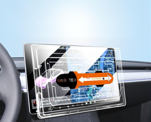 Película Protetora de Vidro para Tela Multimídia do Painel Interno do Carro BYD Qin L Sealion 7, Fácil de Aplicar, Acessórios - Product Image 3