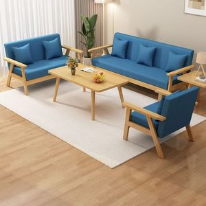 Canapé de Bureau Moderne de Luxe Style Chesterfield en Forme de L, 1 à 4 Places, Extensible, Hauteur Réglable, Mobilier Minimaliste en Tissu pour Maison et Bureau - Product Image 2