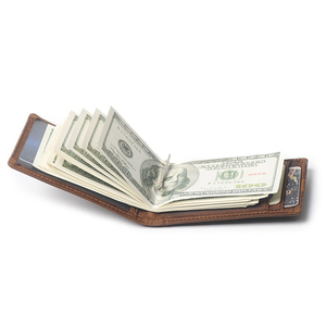 Wb143 uomini <span class=keywords><strong>Minimal</strong></span> <span class=keywords><strong>portafogli</strong></span> personalizzato in pelle fermasoldi RFID blocco portafoglio per uomo - Product Image 2