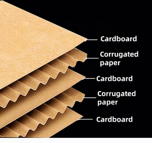 Portable três camadas ondulado papelão caixa 8cm largura Brown branco Matt laminação para simples produto embalagem danos - Product Image 6