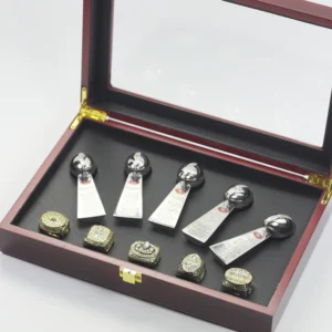 San Francisco <span class=keywords><strong>49ers</strong></span> NFL Super Bowl kampioenschapsringen met trofee luxe set - Product Image 4